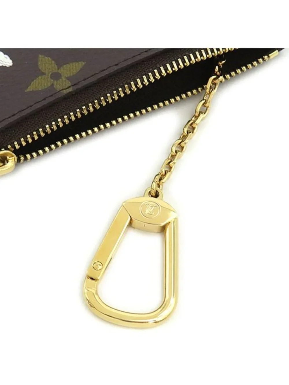Louis Vuitton Coin Purse Pochette Cles Monogram Canvas Azur Frost Key